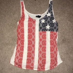 USA flag tank top
